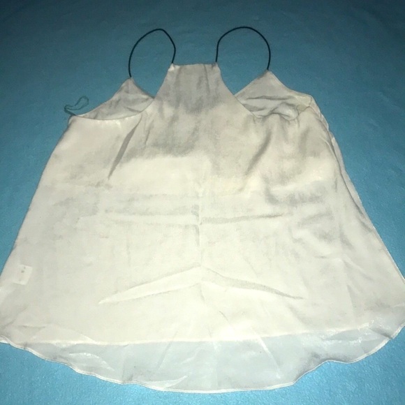 MOD REF racer back spaghetti cord strap tank top crushed velvet feel NEW size S - Picture 2 of 6